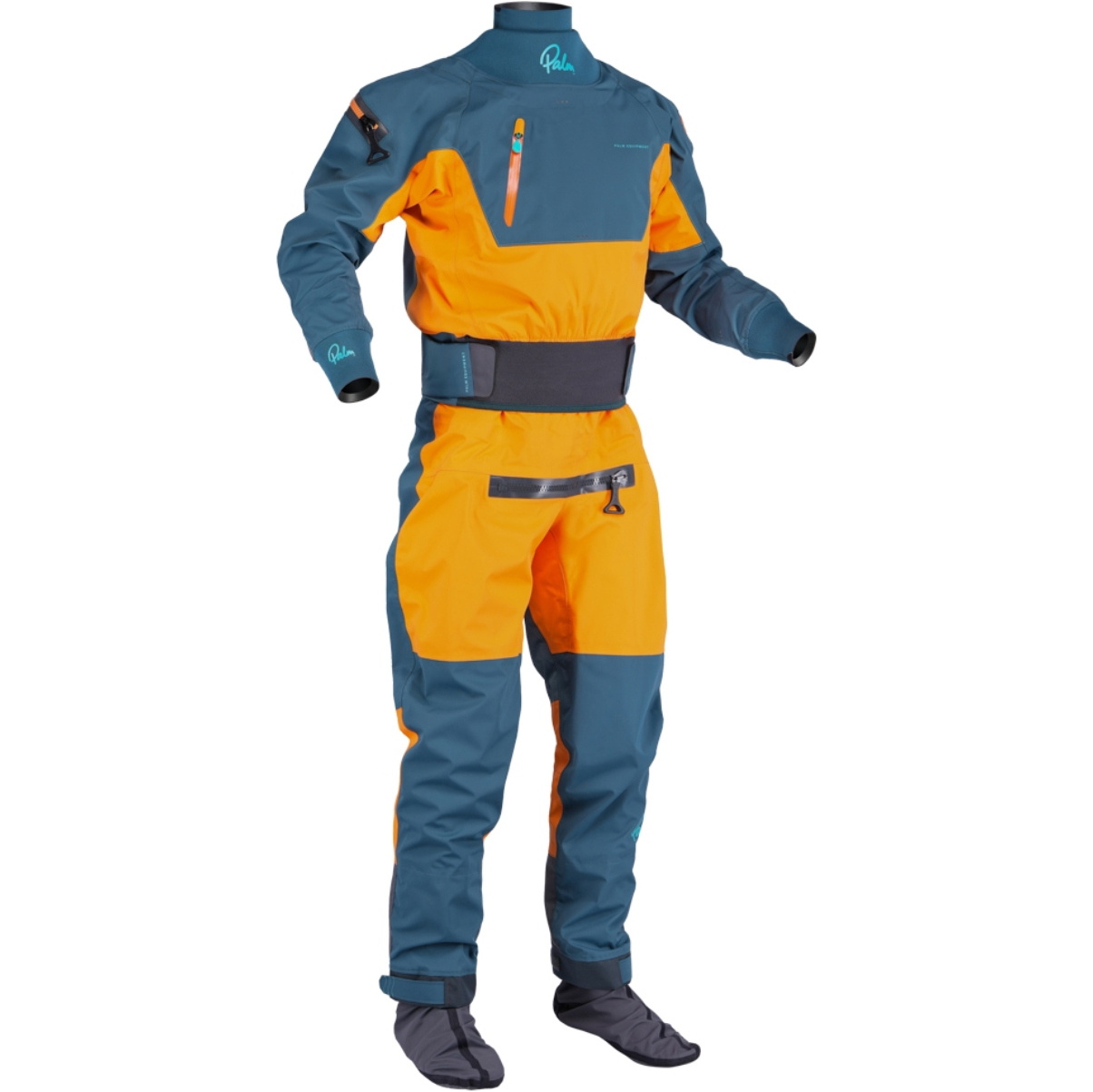 2026 Palm Mens Atom Drysuit 13864 - Pine / Tangelo